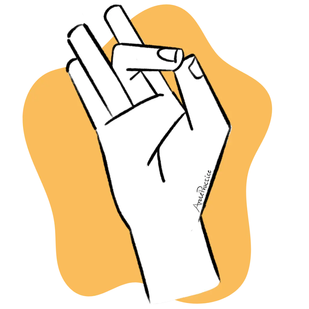 Illustration of Shuni Mudra