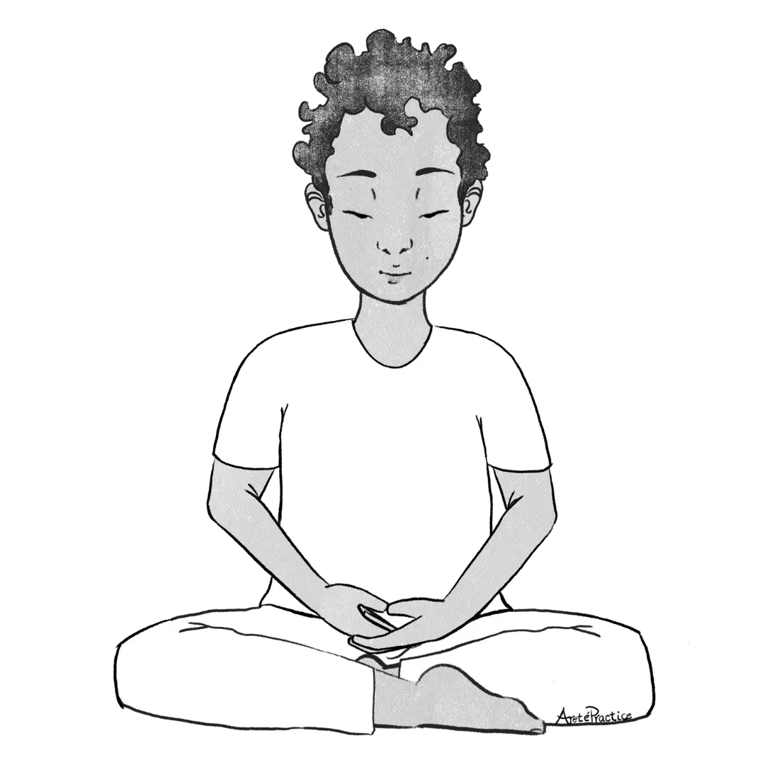 Jerry Sitting in Sukhasana with Buddha Mudra