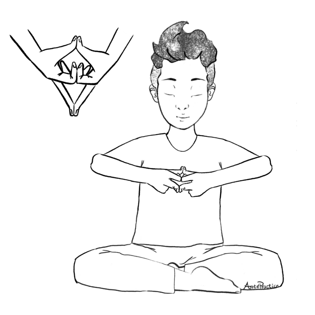 Ilustração de Meditação para Tranquilizar a Mente Imagem