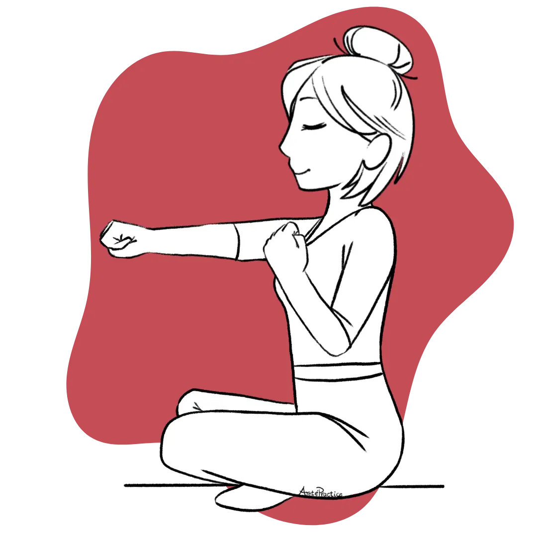 Illustration of Helen doing the Kriya for Tolerance featured Image
