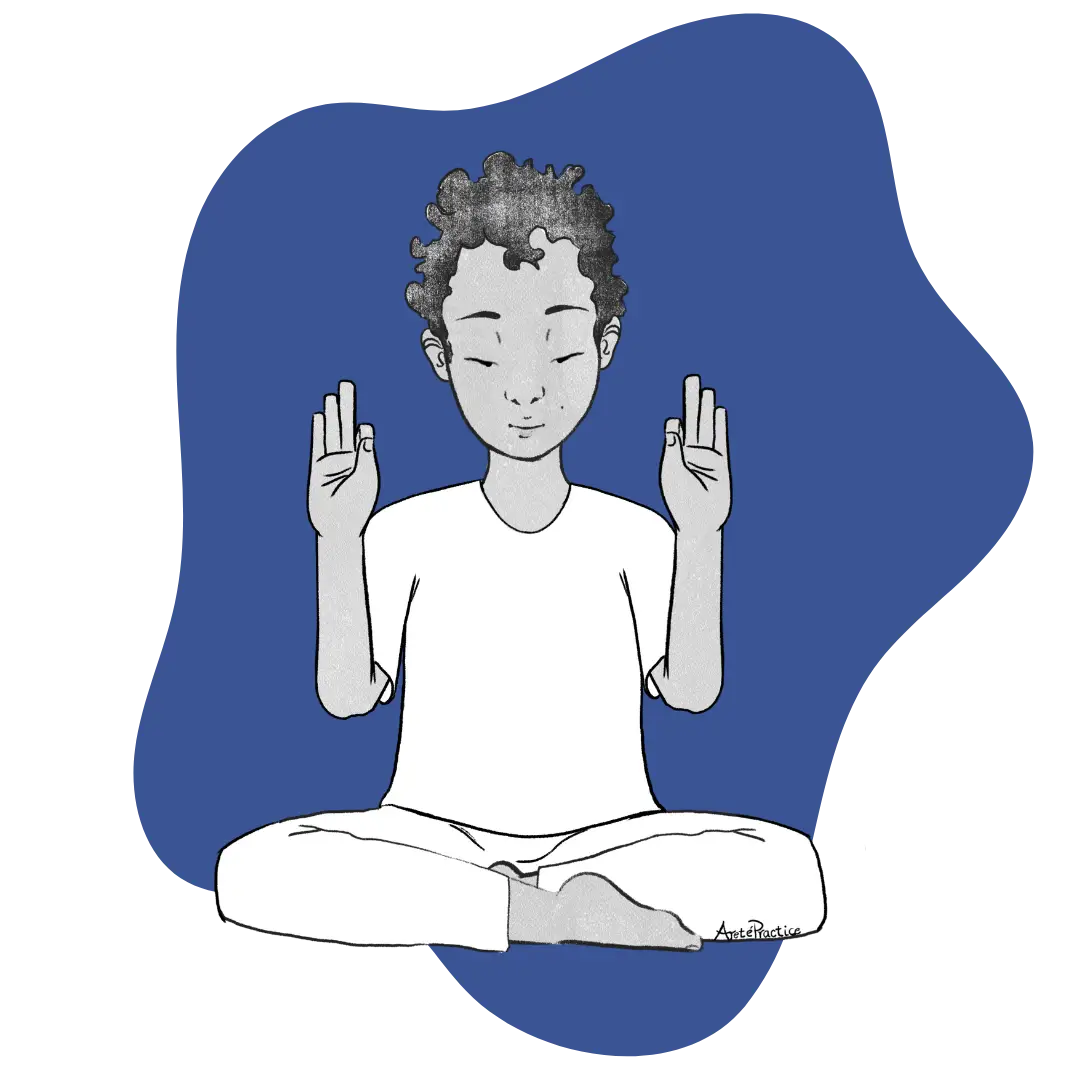 Illustration of Jerry doing Drishti Kriya Featured Image
