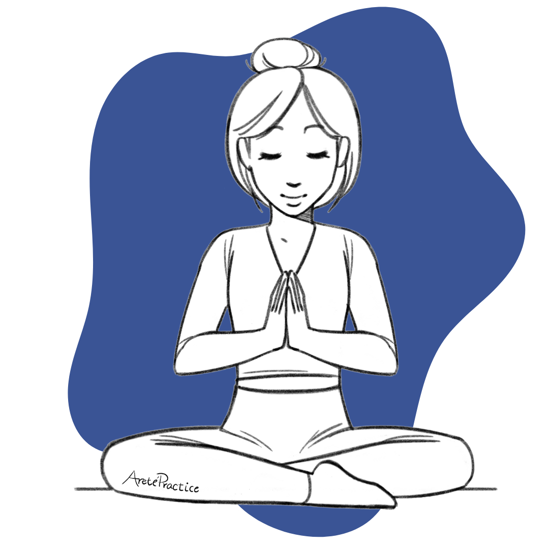 Illustration of Helen doing Meditation for the Third Chakra featured image