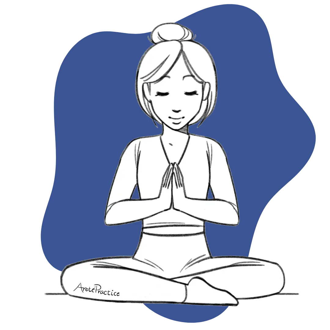 Illustration of Helen doing Meditation for the Third Chakra featured image