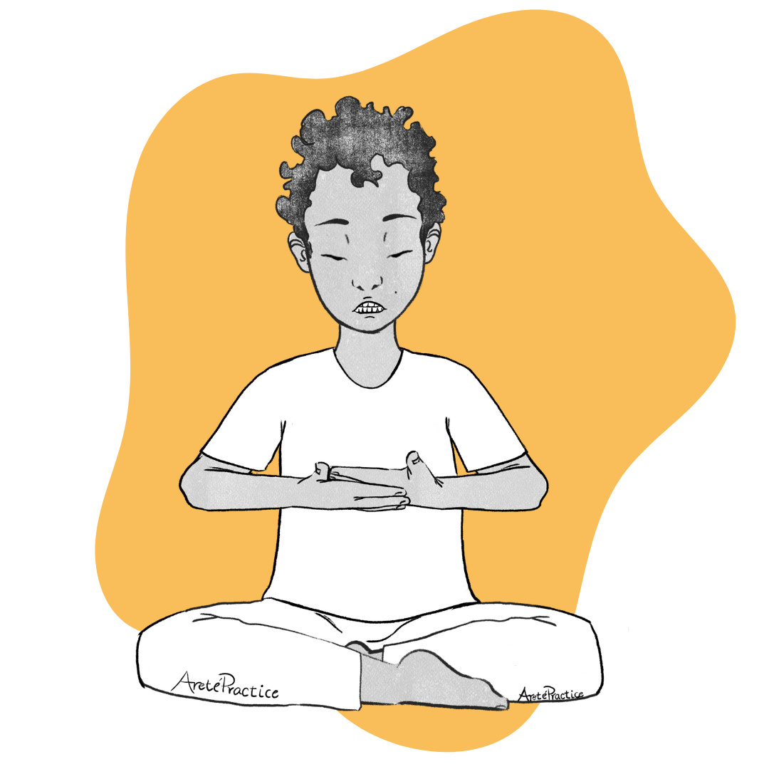 Illustration of Jerry doing the Pranayama for Unavoidable Relaxation feature Image