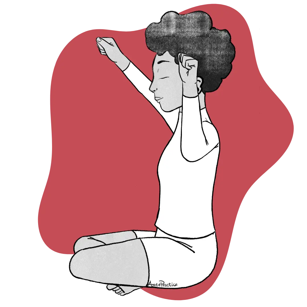 Illustration of Elaine doing the Creating Internal Balance - Featured Image