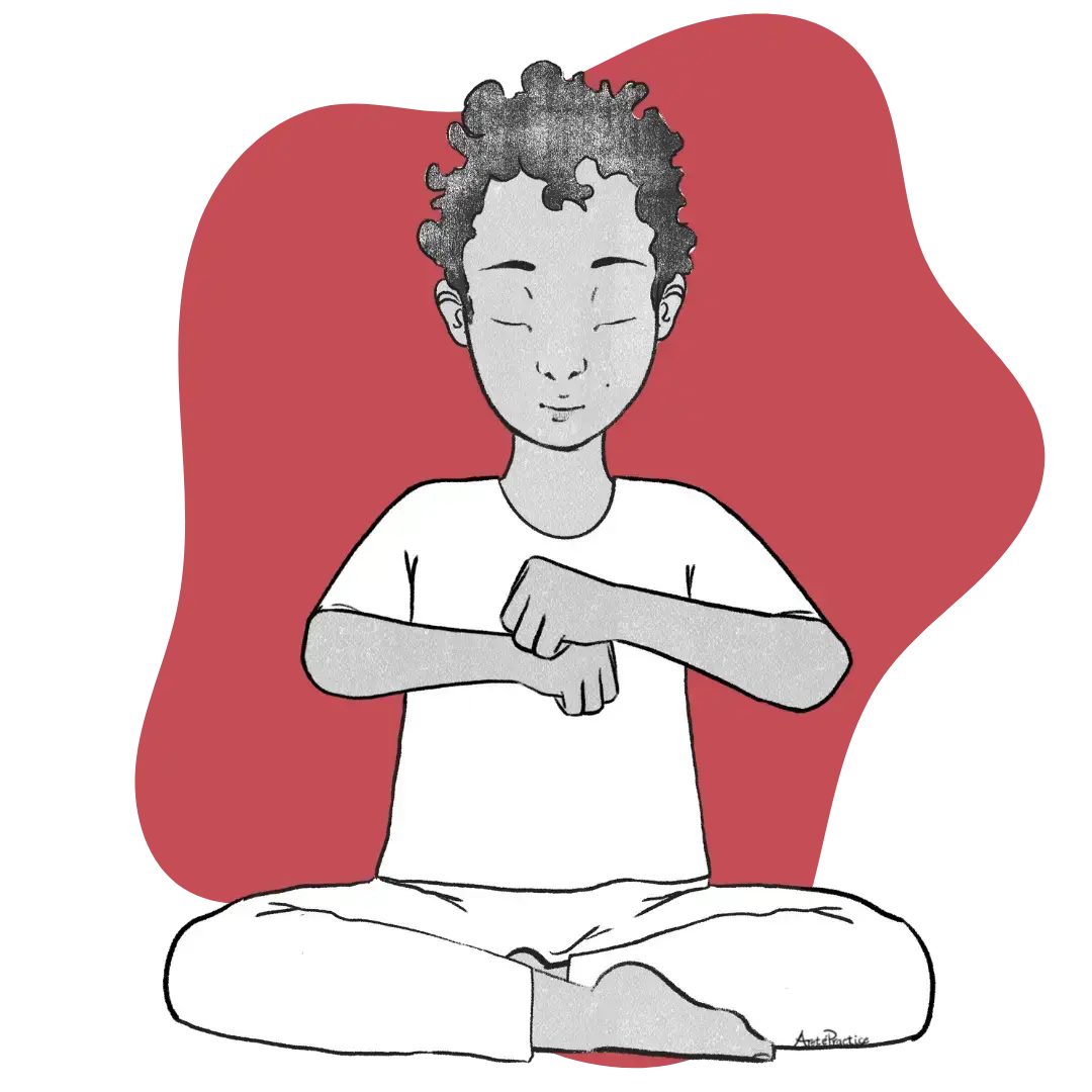 Illustration of Jerry doing the Higher Gland Synchronization - Featured Image