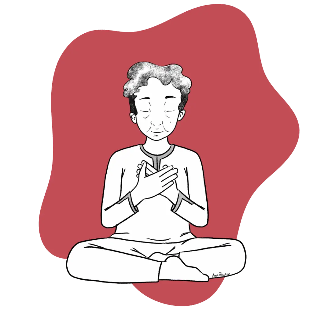 Illustration of Kramer doing the Kriya to Value Life - featured Image