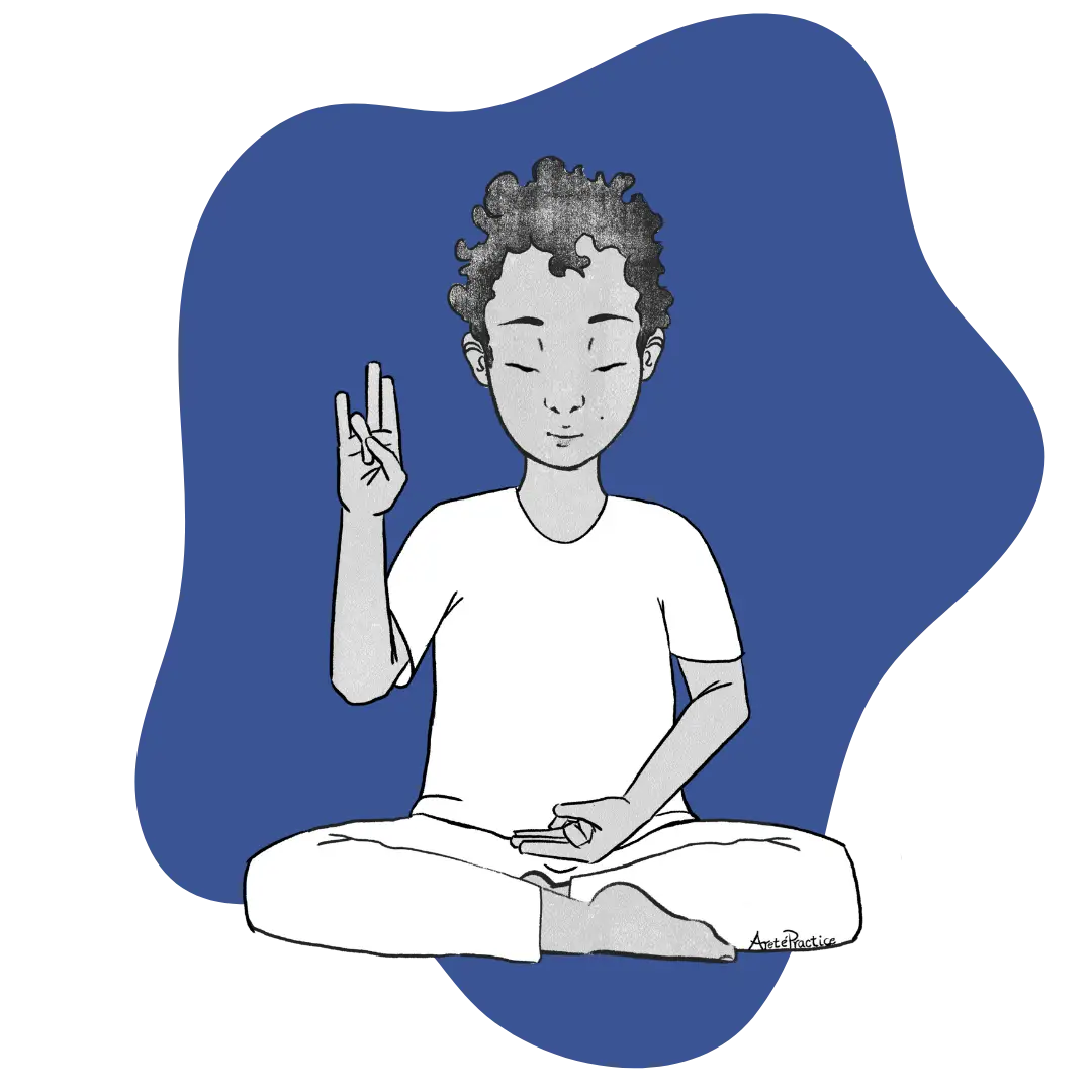 Illustration of Jerry doing the Meditation To Be Calm & Effective Under Pressure Featured Image
