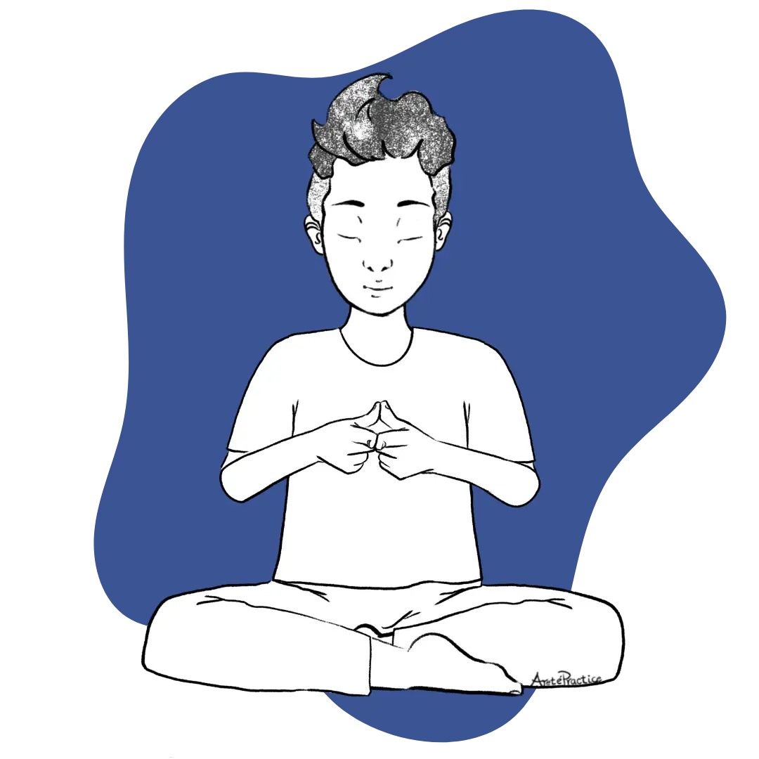 Illustration of George doing Meditation for Transformation - featured Image