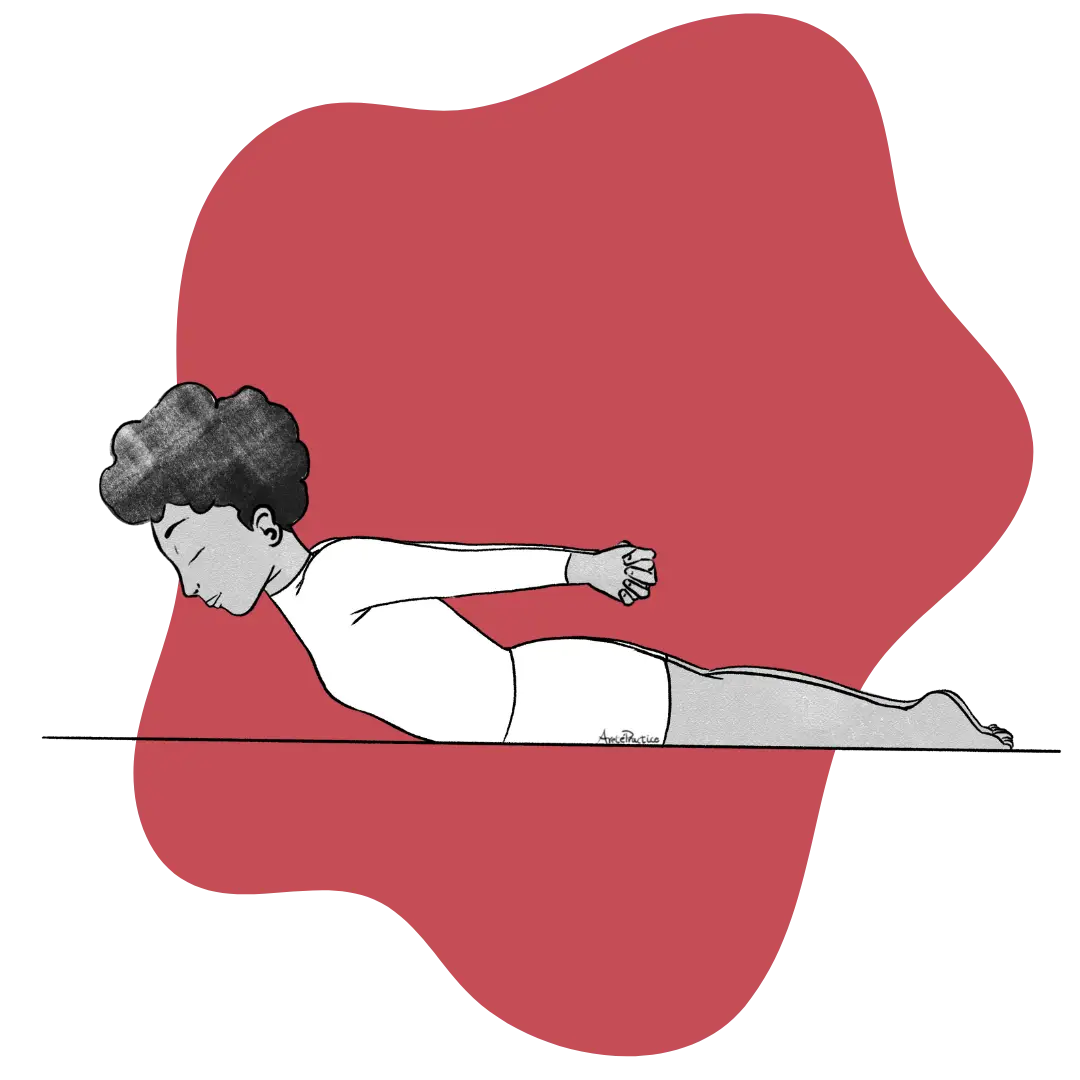 Illustration of Elaine doing the Prana/Apana Balance - Featured Image