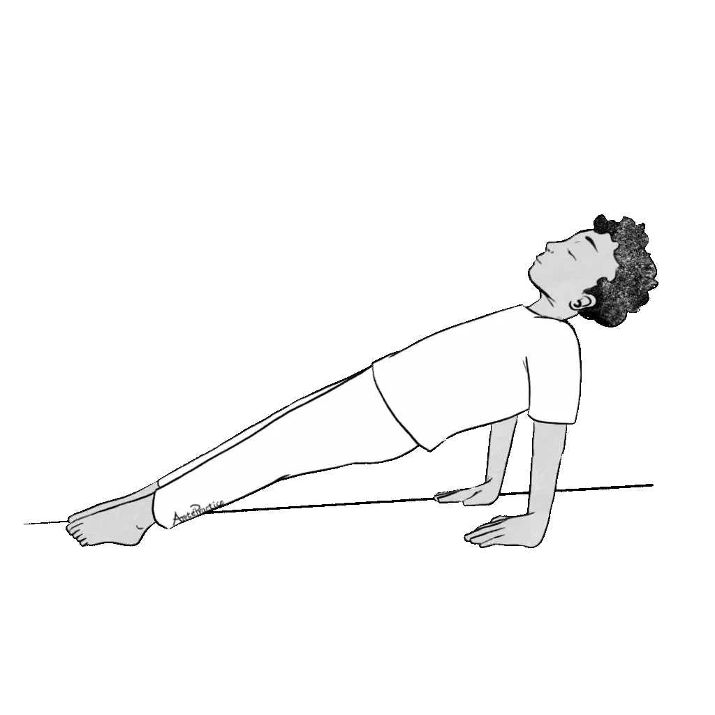 Illustration of Jerry in an upward facing platform