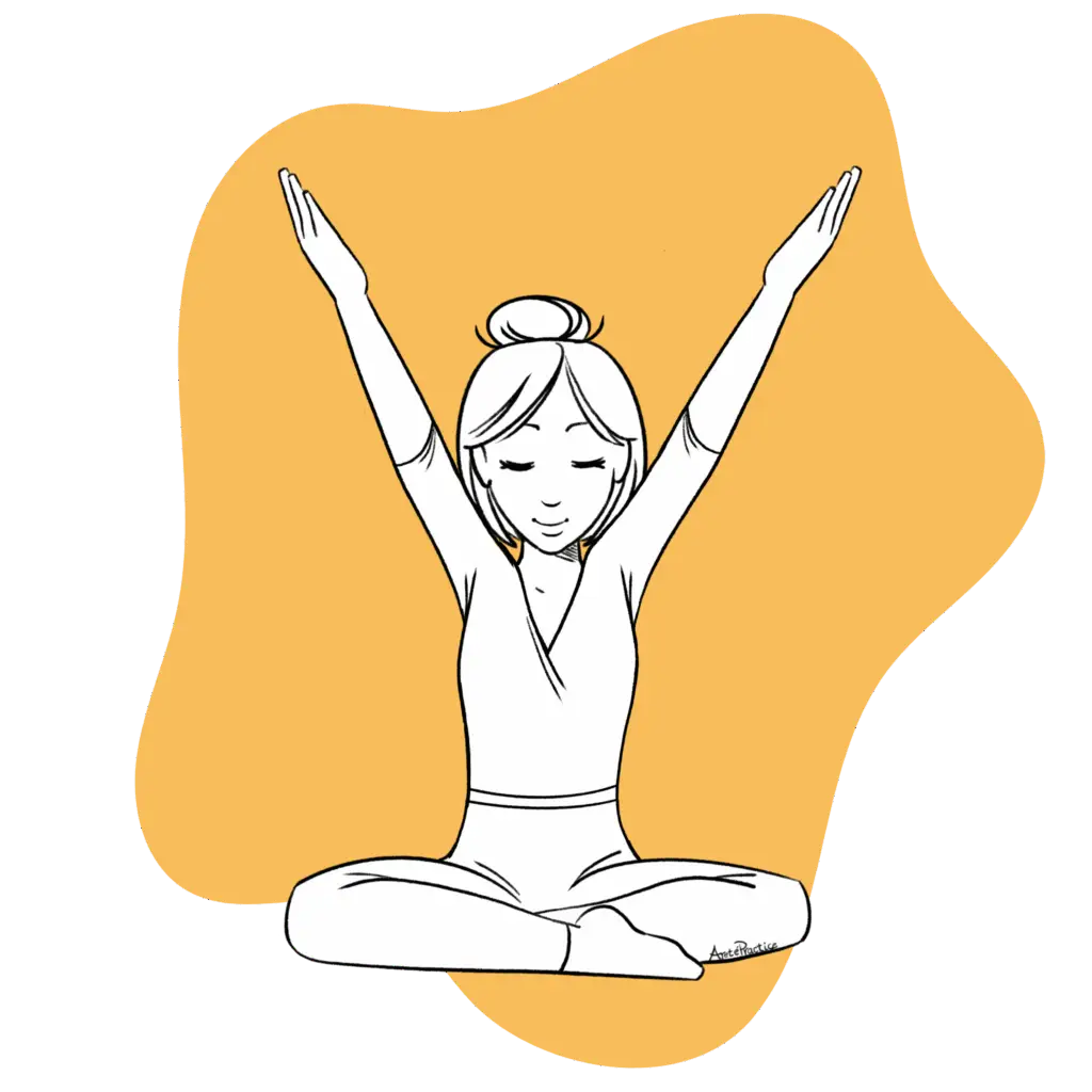 Illustration of Helen doing the Sahibi Kriya to Master Your Domain Featured Image