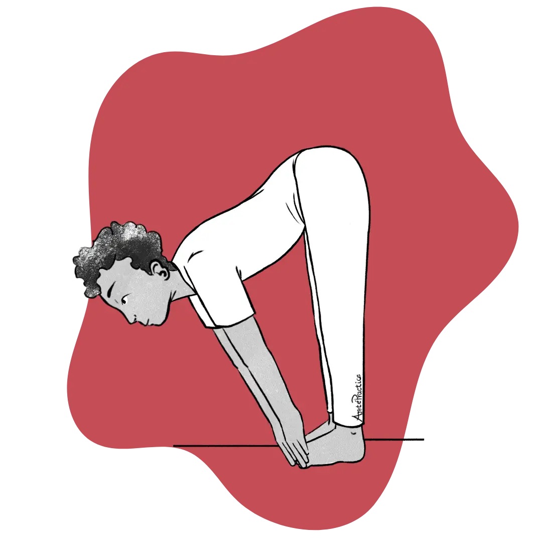Illustration of Jerry doing the Surya Namaskara Featured Image