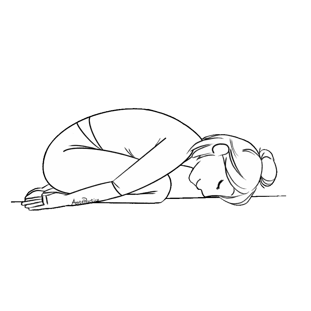 Ilustração de Helen fazendo pose de bebê com as mãos para os lados.