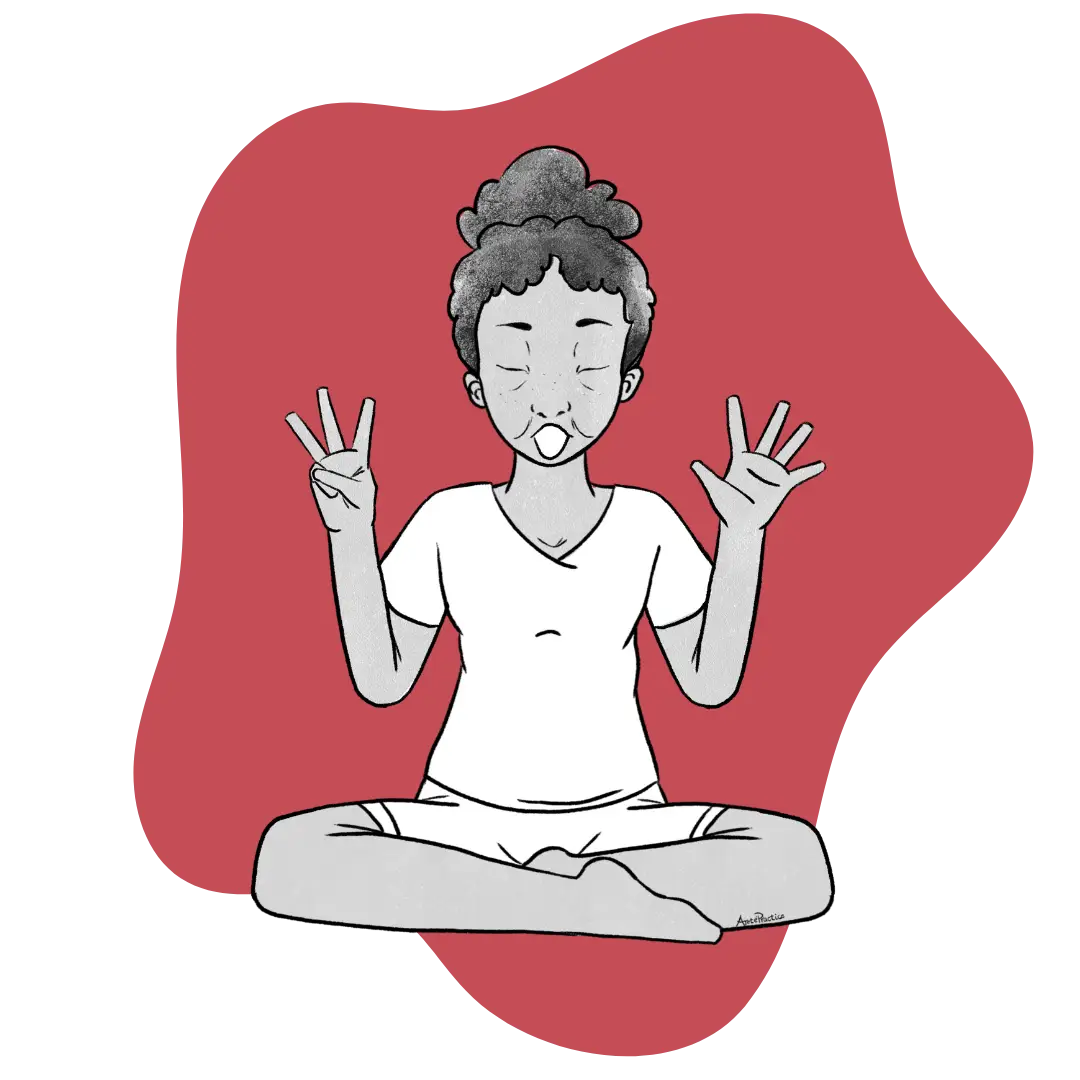 Illustration of Estelle doing the
