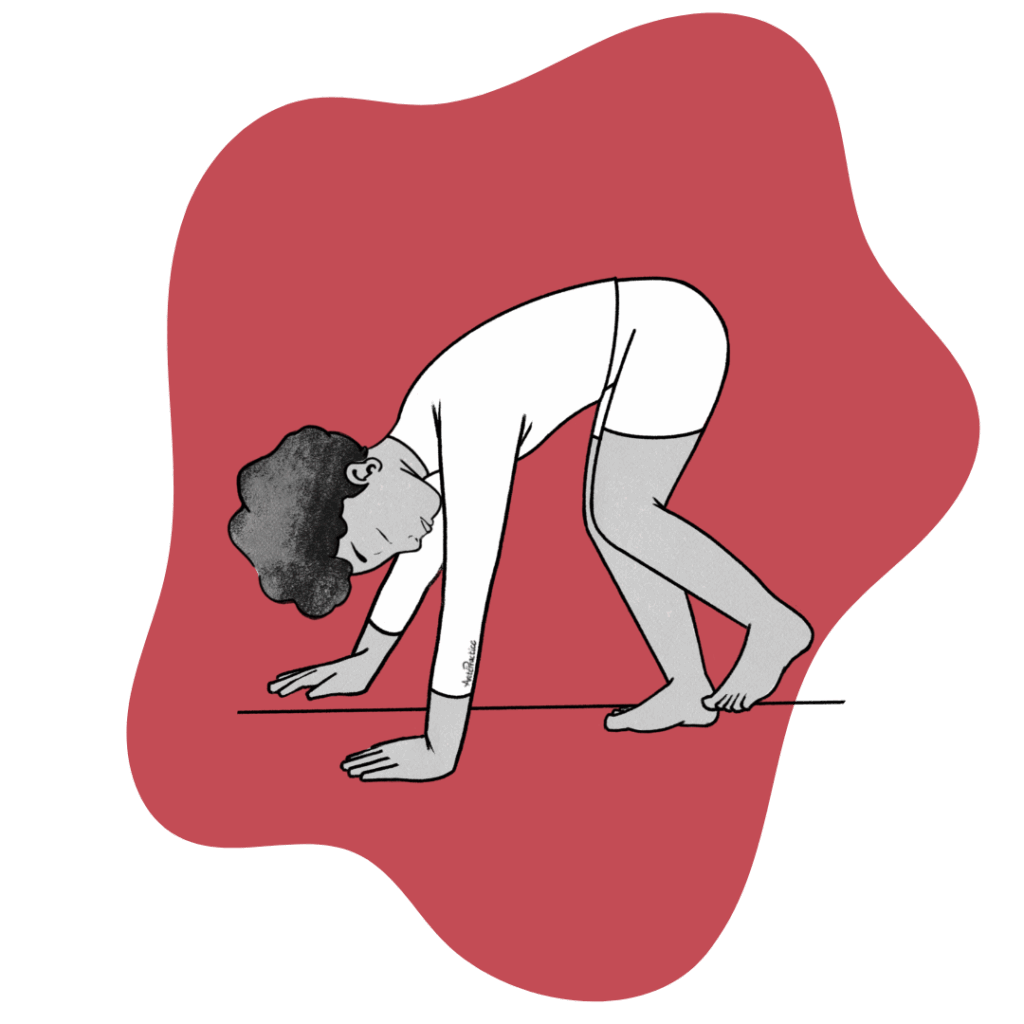 Illustration of Elaine doing the Kriya for the Glandular System Featured Image