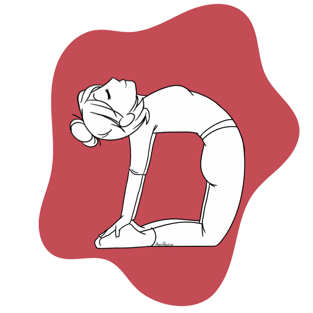 Illustration of Helen doing the Kriya for the Thyroid and Throat Center Featured Image