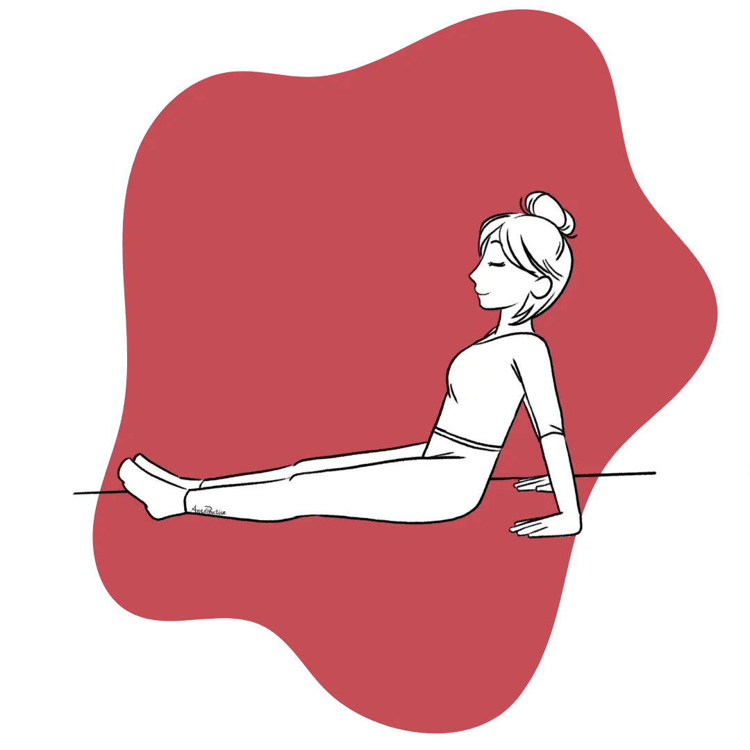 Illustration of Helen laying down and doing the Kriya for Inner and Outer Vision Featured Image