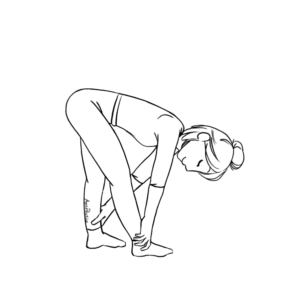 Illustration of Helen doing Elephant Walk