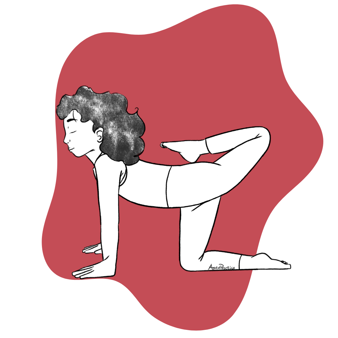 Illustration of Susan doing the Exercise Set for the Kidneys Featured Image